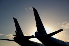 Silhouette Jet Wings Stock Photos Silhouette Jet Wings Stock Photos