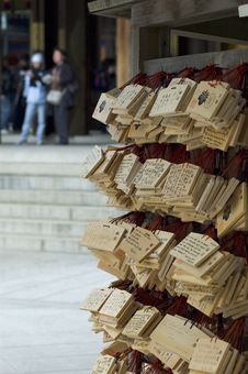 Shinto Prayer Boards Royalty Free Stock Photography