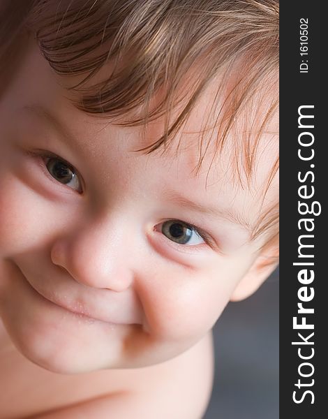 Portrait of a Baby Boy on white background. Portrait of a Baby Boy on white background