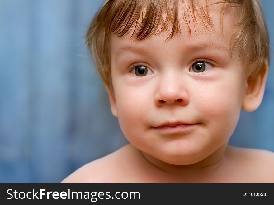 Portrait of a Baby Boy on white background. Portrait of a Baby Boy on white background
