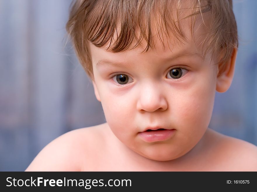 Portrait of a Baby Boy on white background. Portrait of a Baby Boy on white background