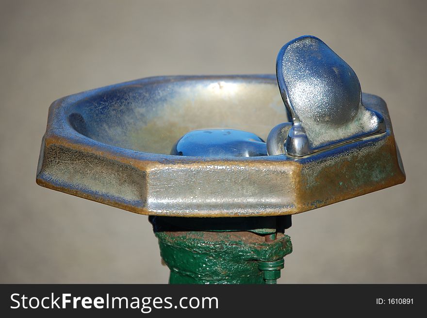 Water fountain at the ball field