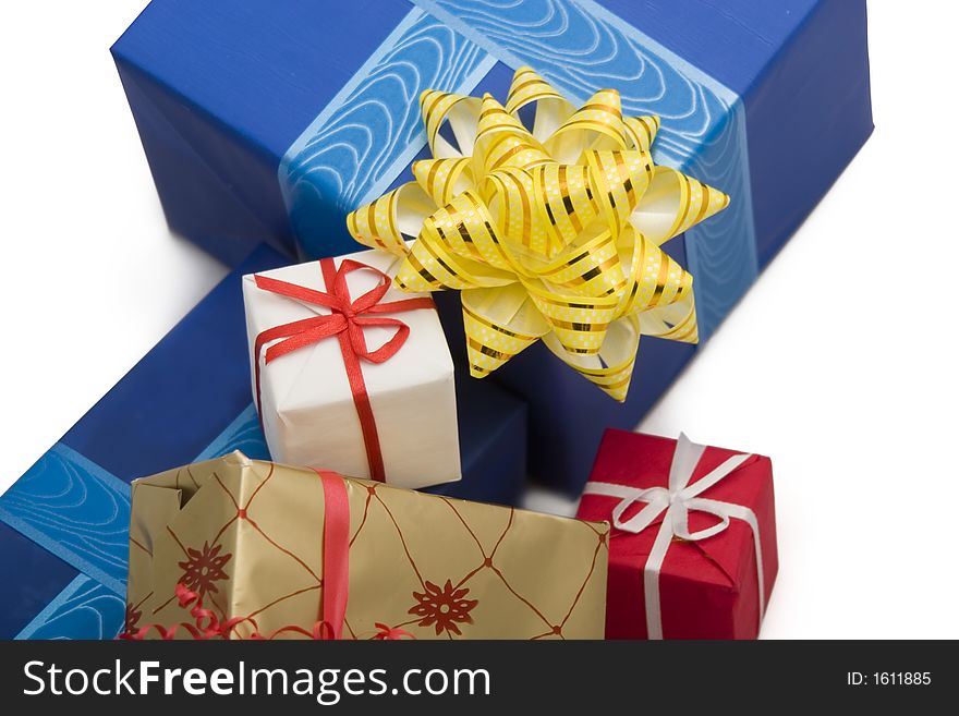 Photo of four Gift BOxes. Photo of four Gift BOxes