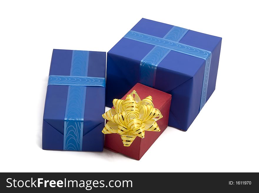 Photo of three Gift BOxes. Photo of three Gift BOxes