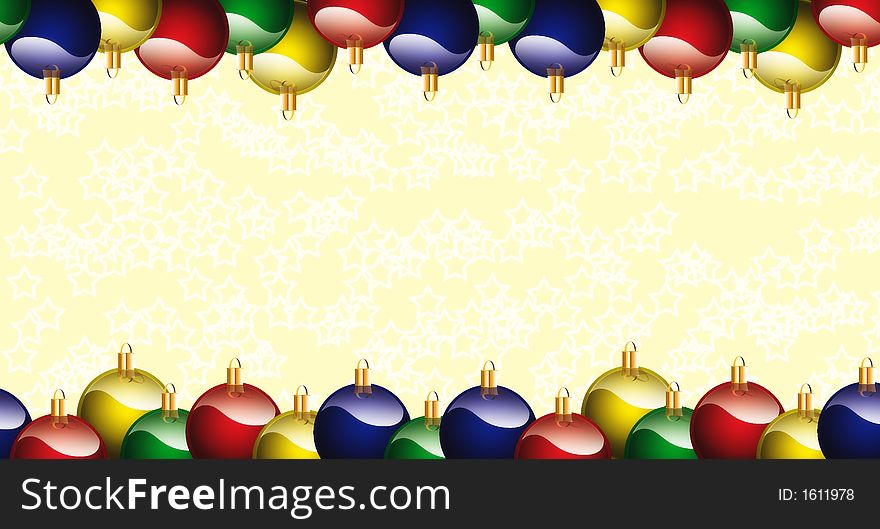 Christmas Card optimal for european envelopes (11x23 cm), created with Photoshop CS
