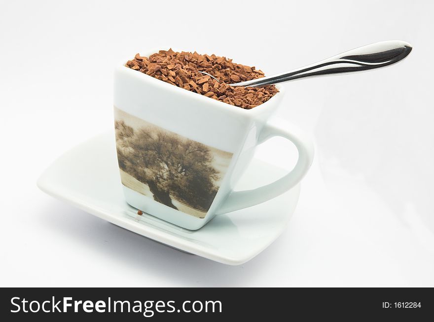 Coffee cup against white background. Coffee cup against white background