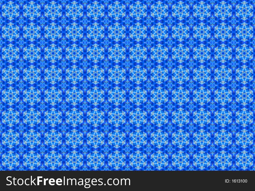The abstract pattern imitating snowflakes