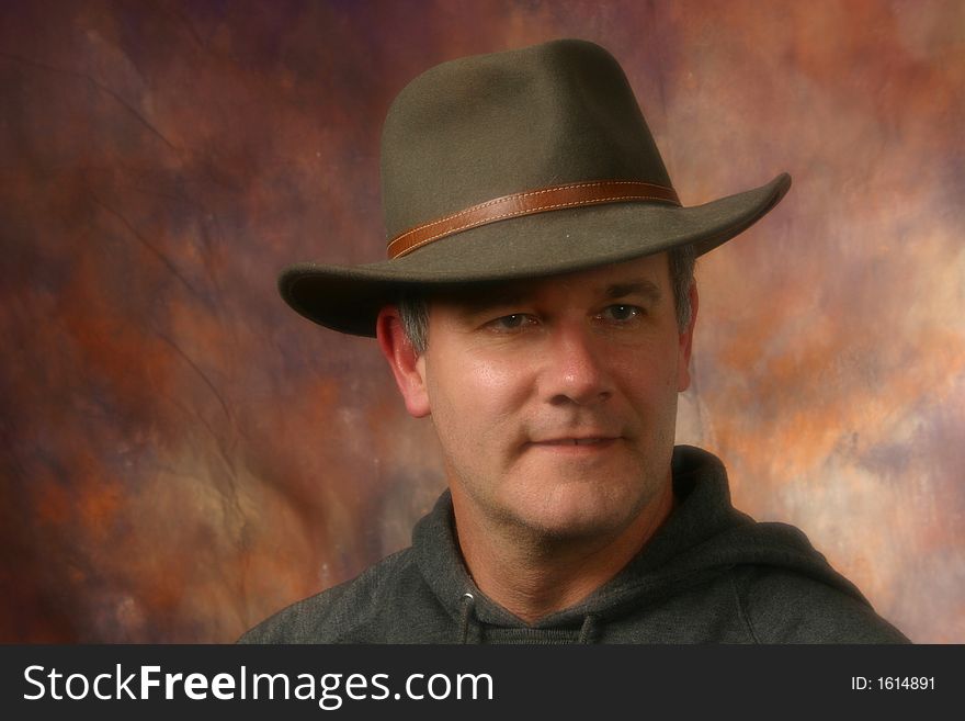 Cowboy Or Rancher Portrait