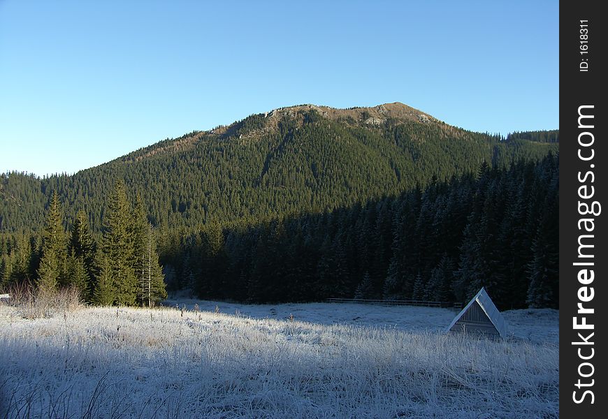 Mountain refuge in national park Tatra , Poland