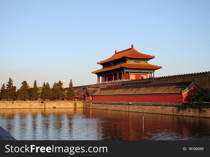 The Forbidden City in China,the Imperial Palace.