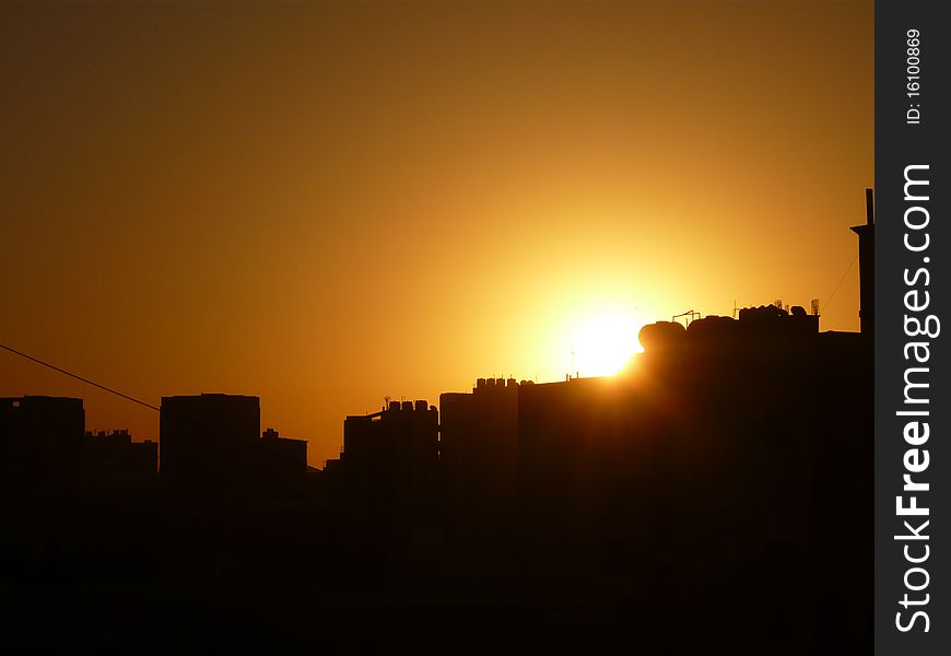 Sunrise Over Kuwait City