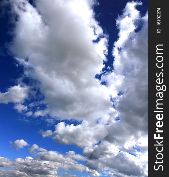 Perfect sky background with clouds