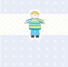 Baby Boy Arrival Announcement Card For You Stock Photos Baby Boy Arrival Announcement Card For You Stock Photos