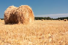 Wheat Haystacks Stock Image Wheat Haystacks Stock Image