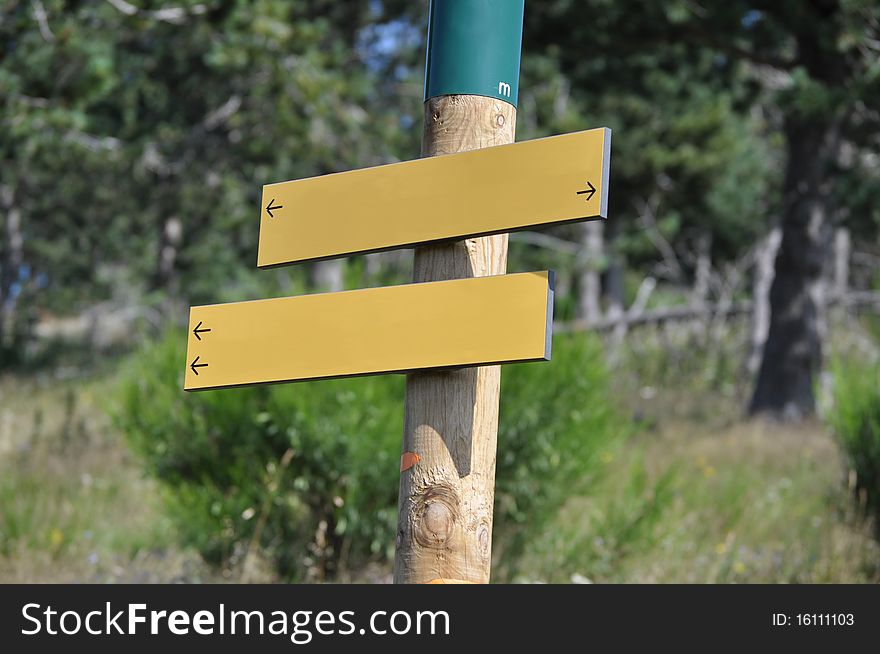 Directions On A Post