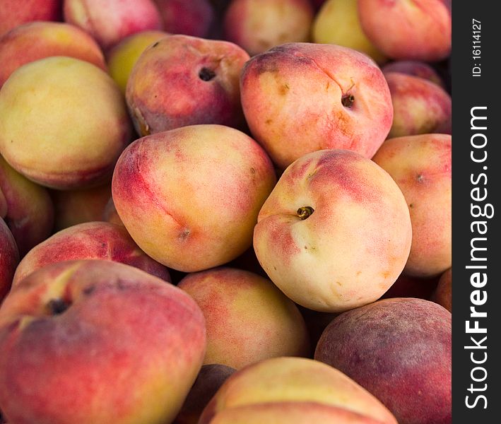 Fresh natural peaches to background . Fresh natural peaches to background .