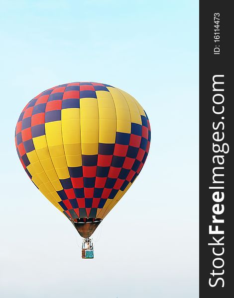 Colorful balloon in blue sky 4