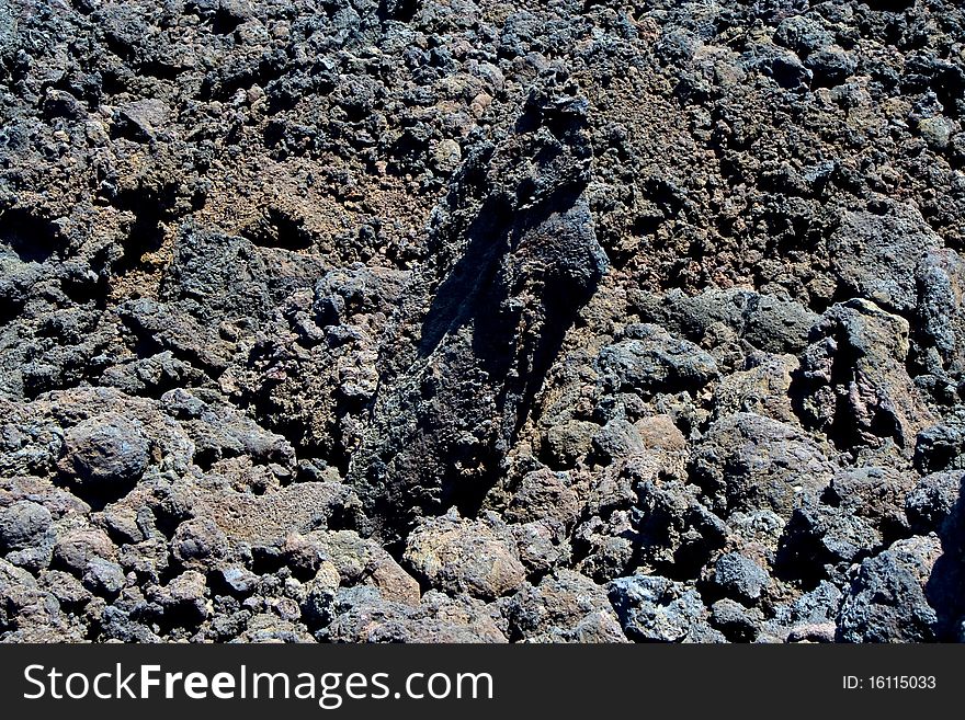 Stones in the volcanic area of Timanfaya. Stones in the volcanic area of Timanfaya