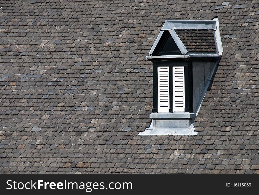 Roof of a house
