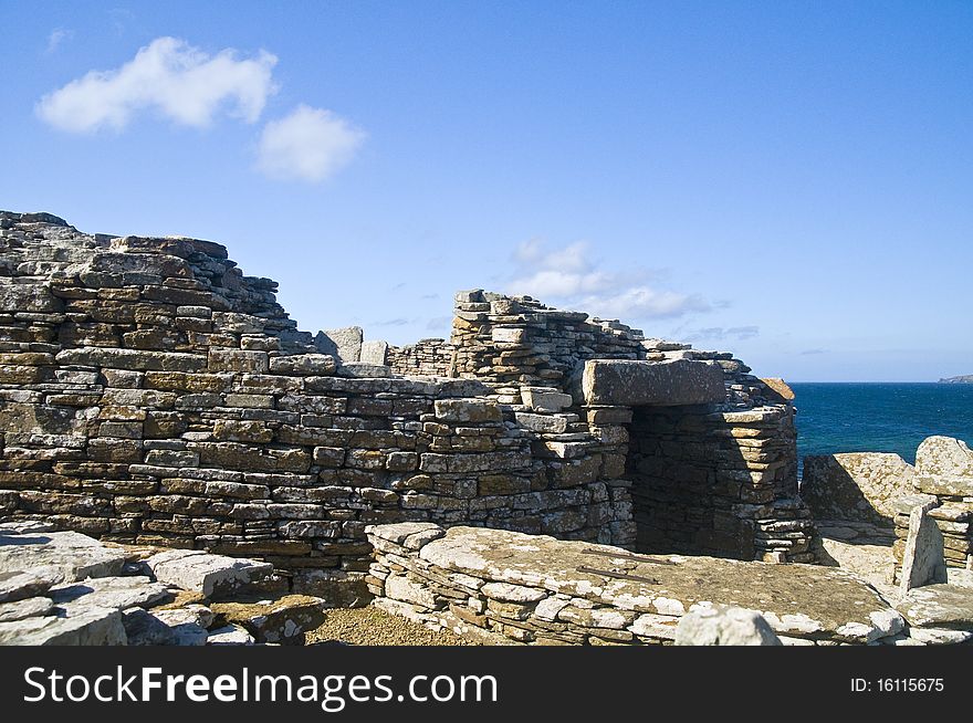 Iron age settlement at Gurness Orkney