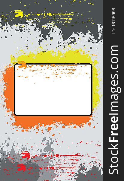 Dirty grunge template. Vector illustration