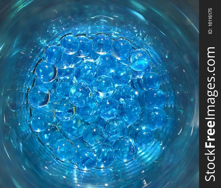 Blue Abstract Pattern, Balls Water
