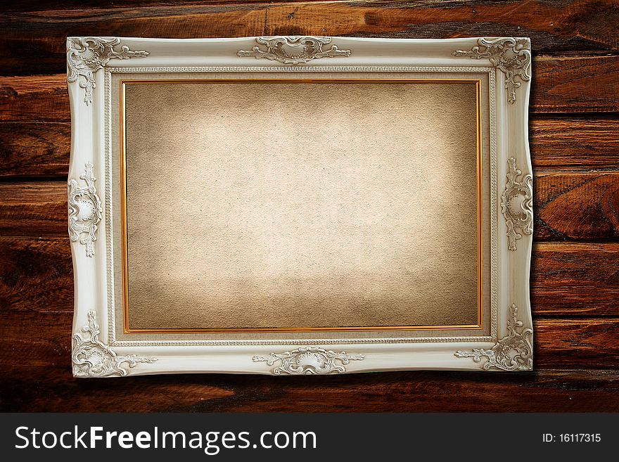 Vintage paper with photo frame