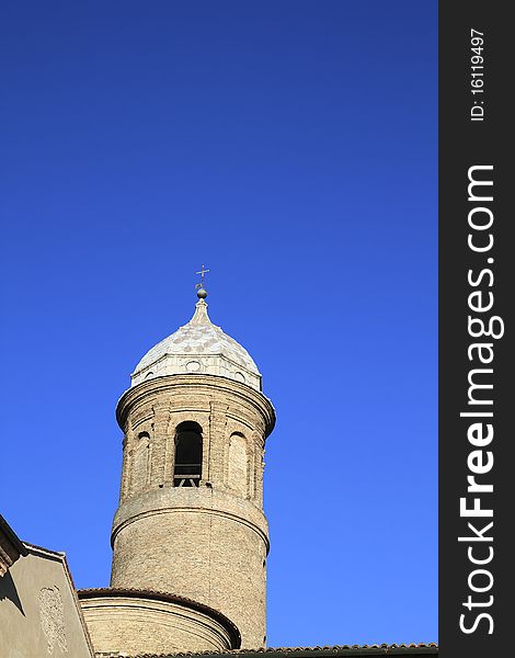 One of the towers of the Basilica of San Vitale in Ravenna, Italy. One of the towers of the Basilica of San Vitale in Ravenna, Italy