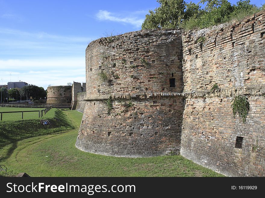 Brancaleone ancient fortress located in the city of Ravenna Italy