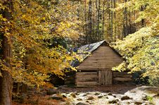 Old Rustic Barn Surrounded By Fall Foliage Stock Images Old Rustic Barn Surrounded By Fall Foliage Stock Images