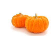 Orange Gourds Over White Stock Photos Orange Gourds Over White Stock Photos