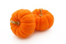 Orange Gourds Stacked Over White Royalty Free Stock Photography Orange Gourds Stacked Over White Royalty Free Stock Photography