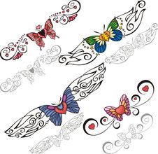 Decorative Butterflies. Stock Photo Decorative Butterflies. Stock Photo