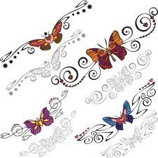 Decorative Butterflies. Stock Image Decorative Butterflies. Stock Image