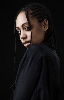 Portrait Of A Beautiful Young Black Woman Royalty Free Stock Photos Portrait Of A Beautiful Young Black Woman Royalty Free Stock Photos