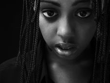Portrait Of A Beautiful Young Black Woman Royalty Free Stock Images Portrait Of A Beautiful Young Black Woman Royalty Free Stock Images