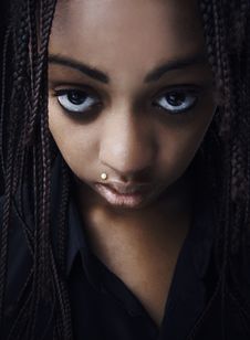 Portrait Of A Beautiful Young Black Woman Royalty Free Stock Image Portrait Of A Beautiful Young Black Woman Royalty Free Stock Image
