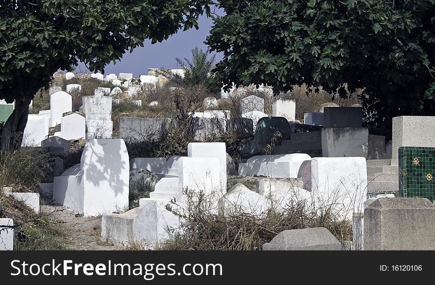 Old cemetery in Meknes, Morocco. Old cemetery in Meknes, Morocco