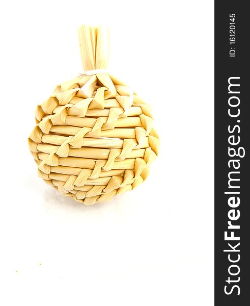 Old typical christmas straw decoration