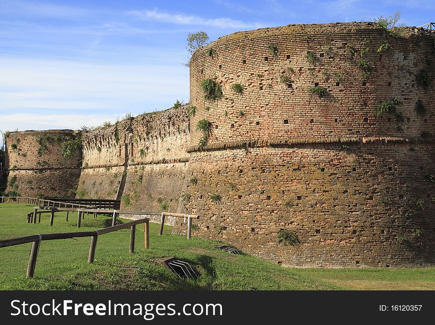 Brancaleone ancient fortress located in the city of Ravenna Italy