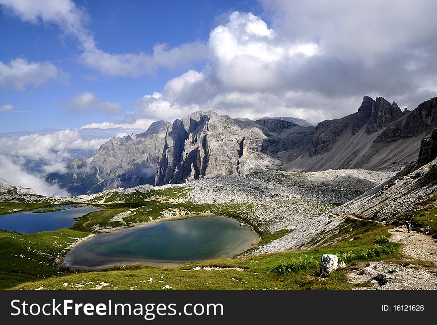 Landscape Dolomites of northern Italy
