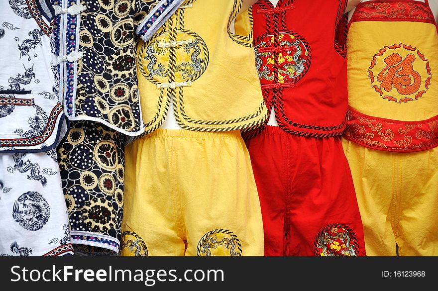 Clothing for children in Chinese style