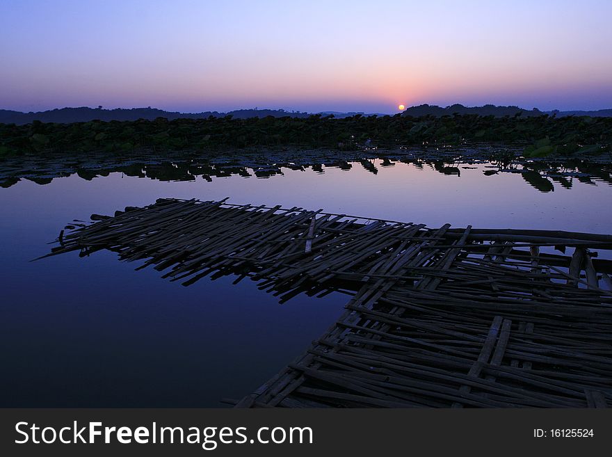 The Lake with Twilight, Thailand