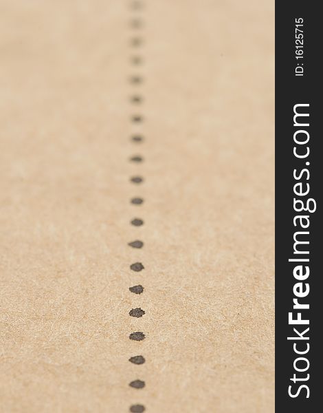 Background of Dots on the Cardboard