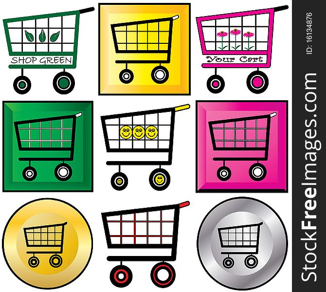 Shopping Carts Illustration