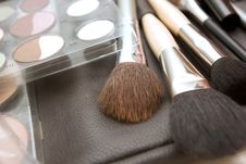 Brushes To Make-up Stock Image Brushes To Make-up Stock Image
