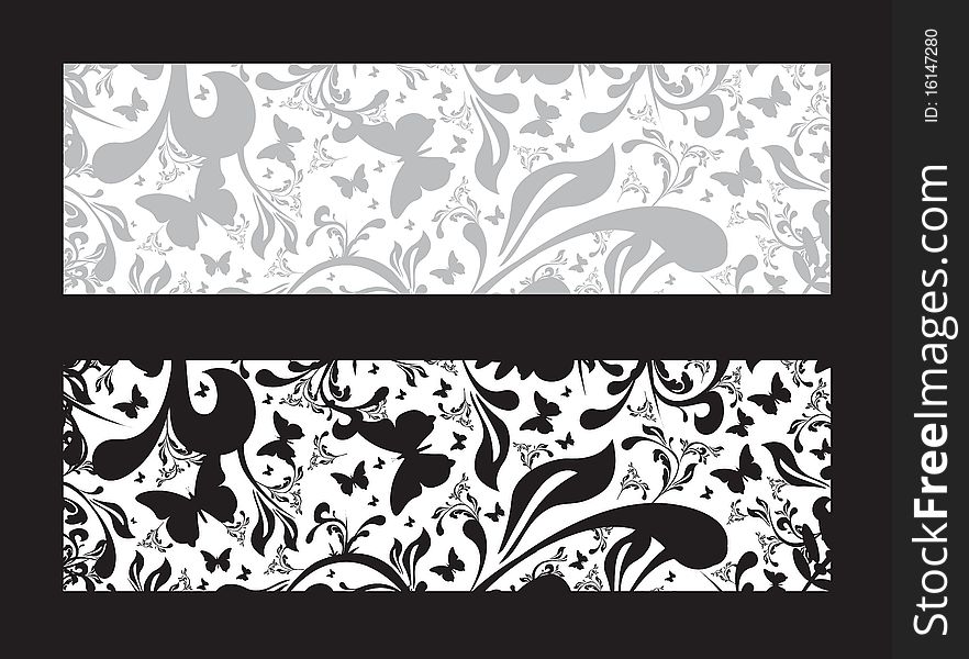 Floral banner