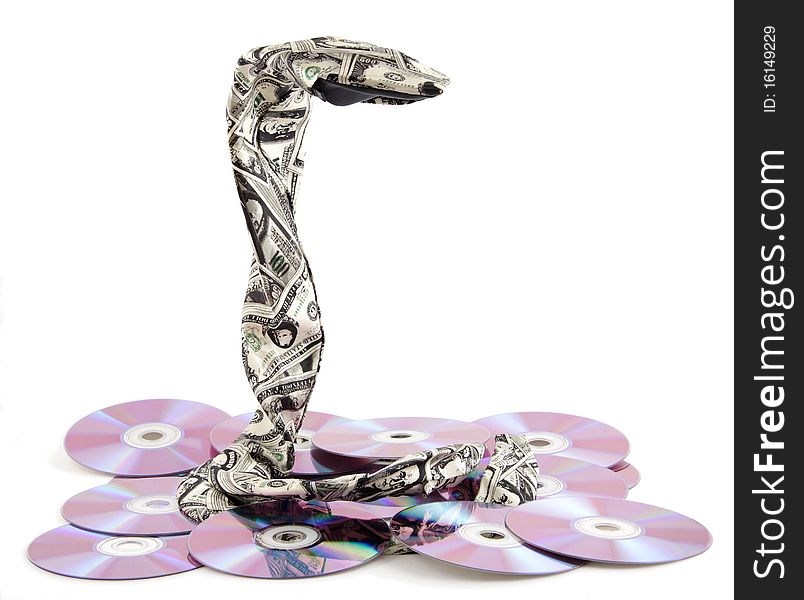 Tie In The Form Of A Snake On Dvd Disks (2).jpg