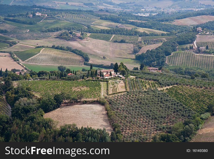 Landscape in Chianti, Tuscany, Italy