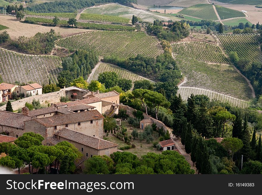 Landscape in Chianti, Tuscany, Italy